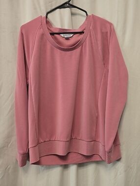 Athleta Dusty Rose Long-Sleeve Crew Sweatshirt